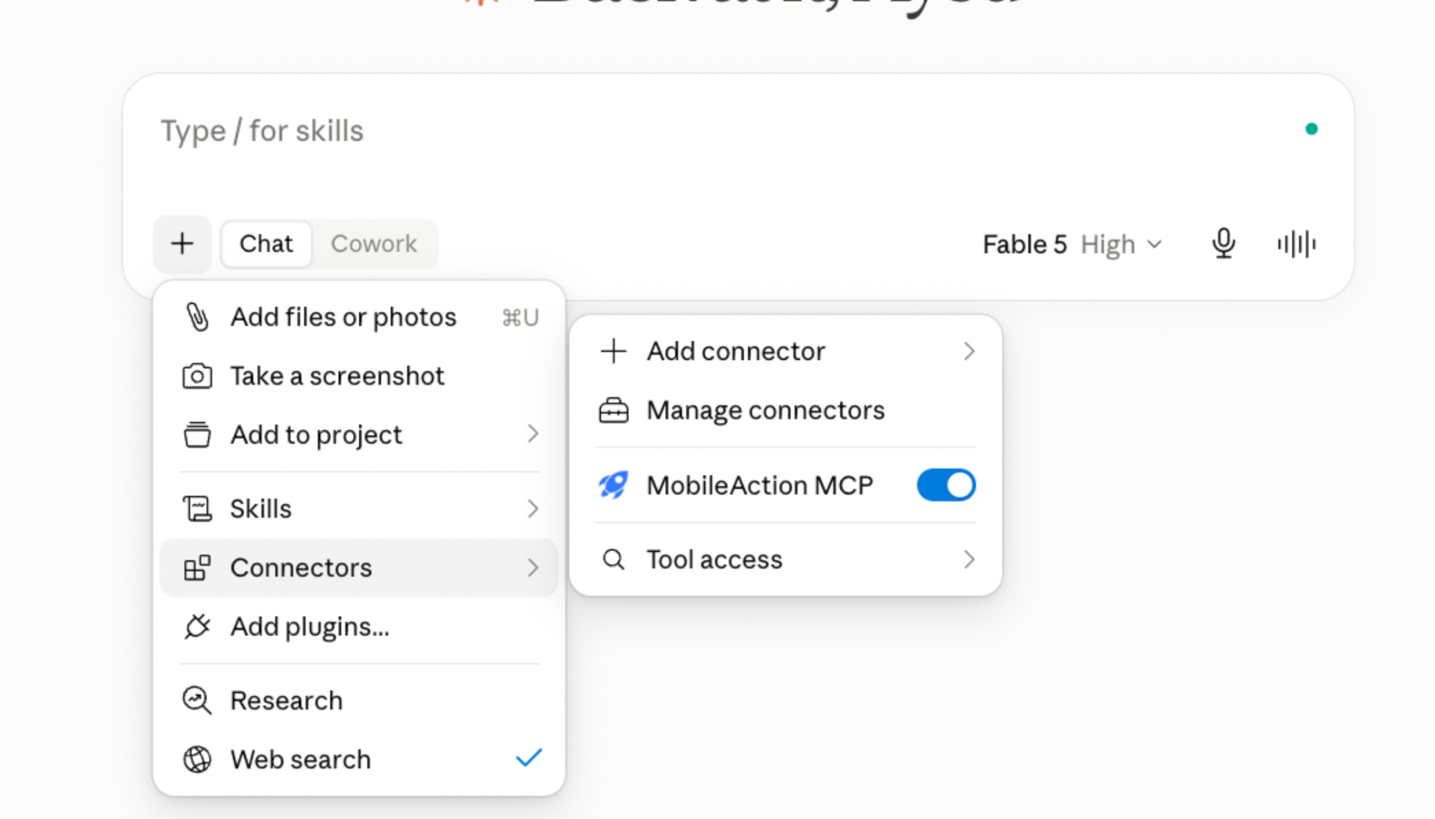 Add custom connector